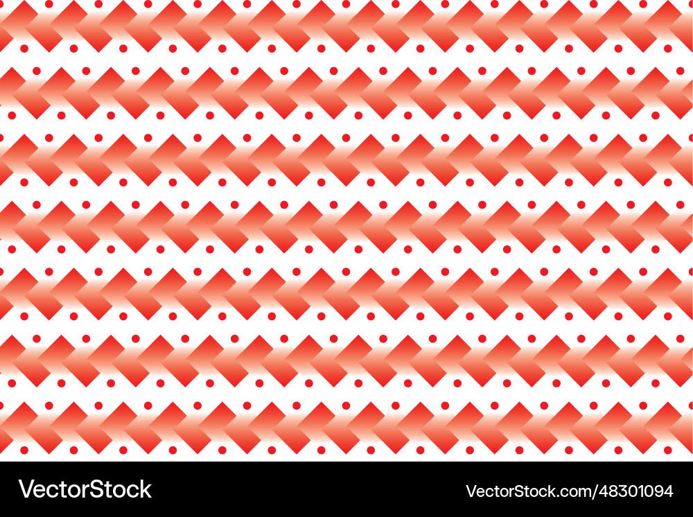 Abstraction of red square and circle shapes vector image
