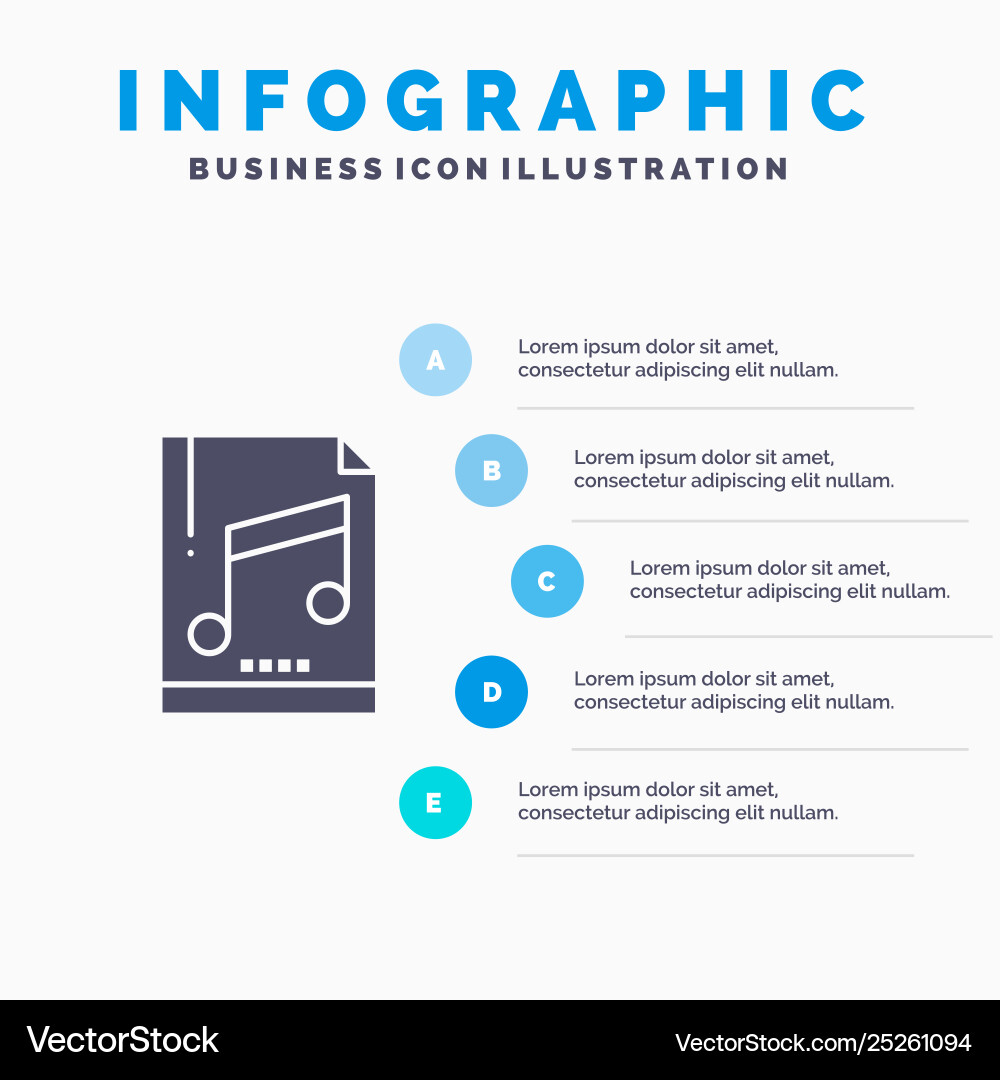 Audio computer file mp3 sample solid icon Audio computer file mp3 sample solid icon vector image