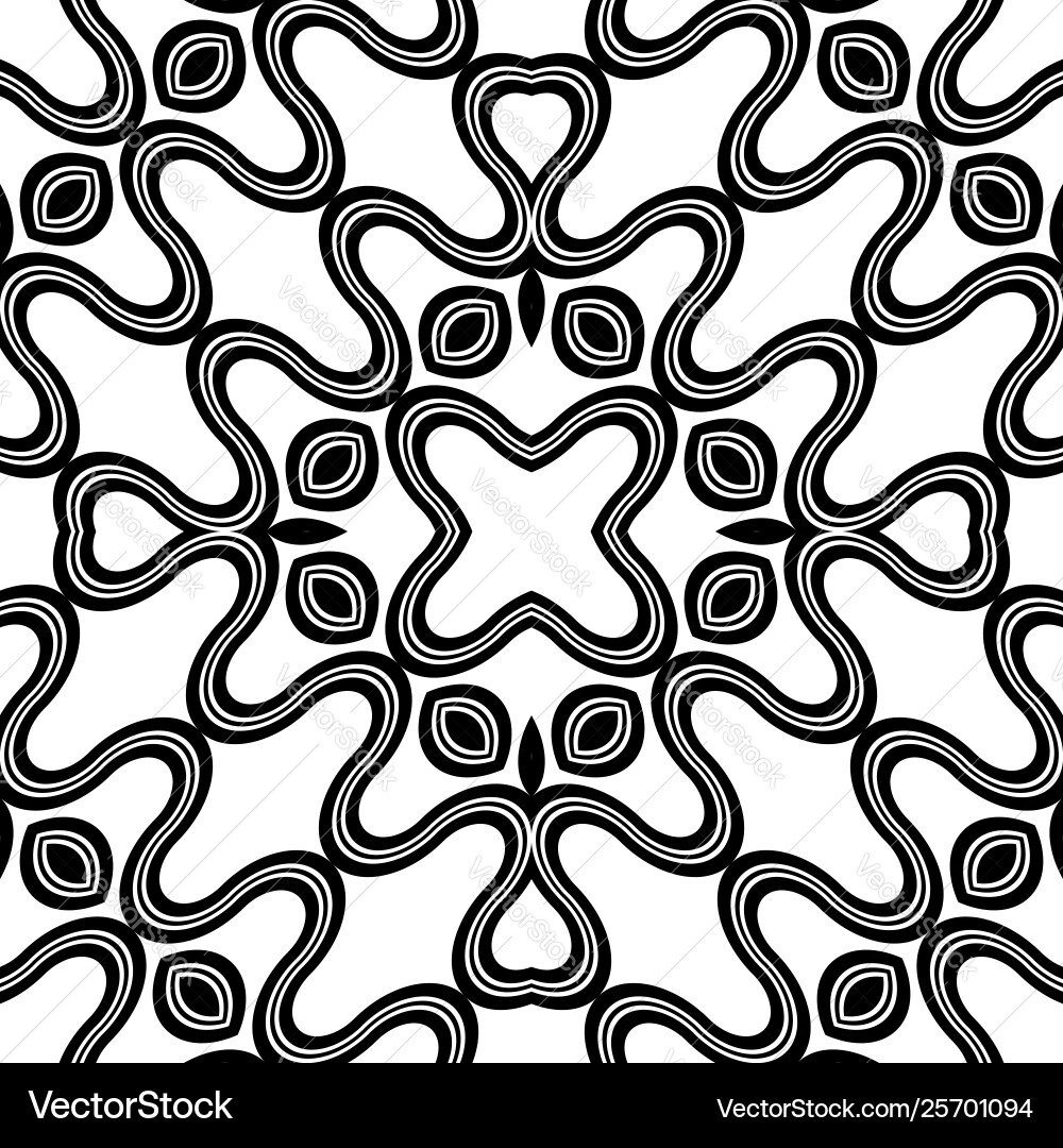 Design seamless monochrome zigzag pattern Vector Image