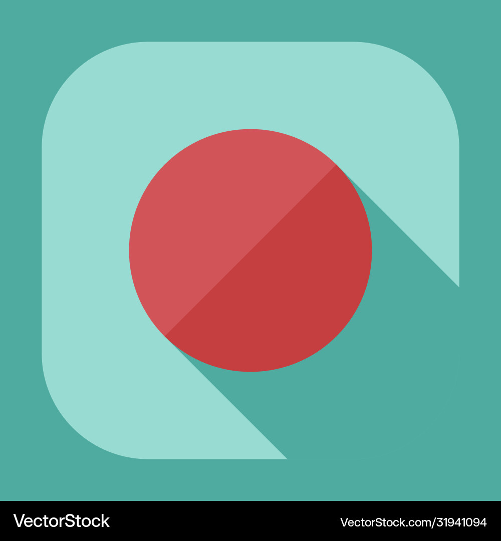 Flat modern design with shadow icon player Flat modern design with shadow icon player vector image