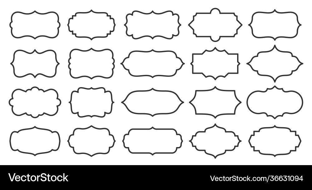 Frame & Border Collection vector image