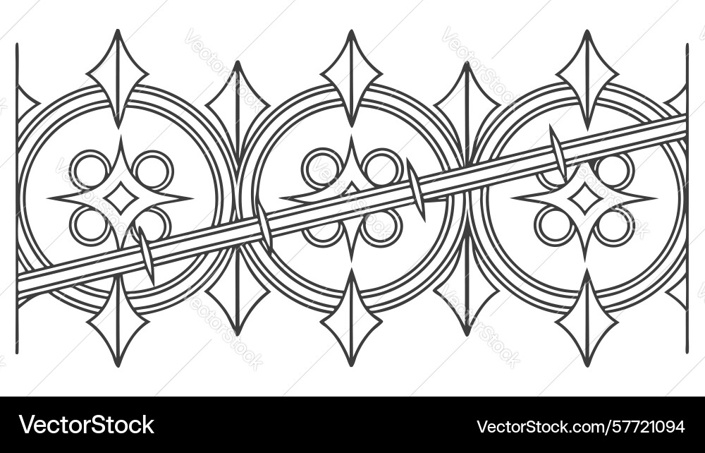 Geometric lattice architectural pattern design Vector Image