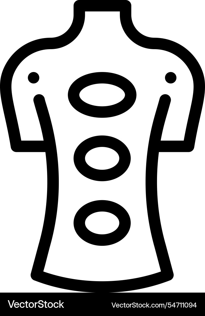 Lithotherapy icon thin linear style design Lithotherapy icon thin linear style design vector image