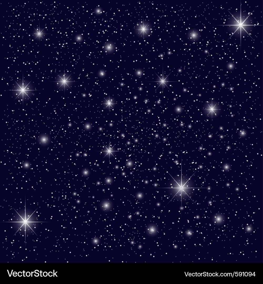 Night sky Royalty Free Vector Image - VectorStock