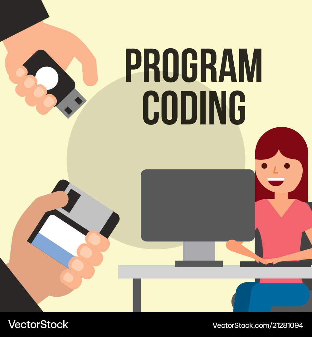 Program coding website vector image