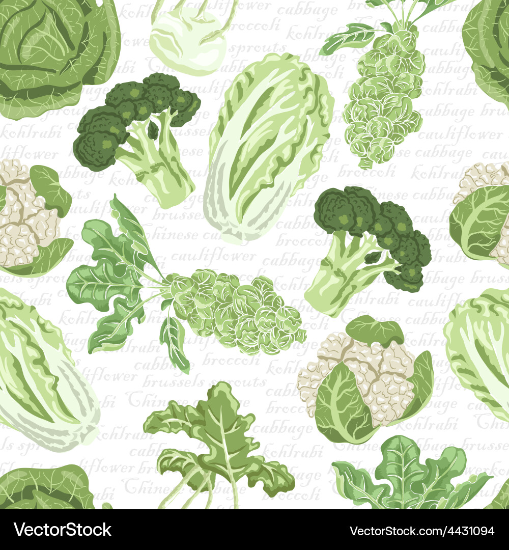 Seamless pattern with different varieties vector image