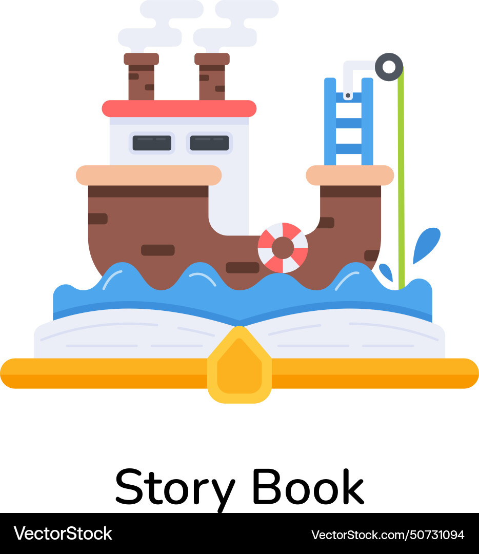 Story book Royalty Free Vector Image - VectorStock