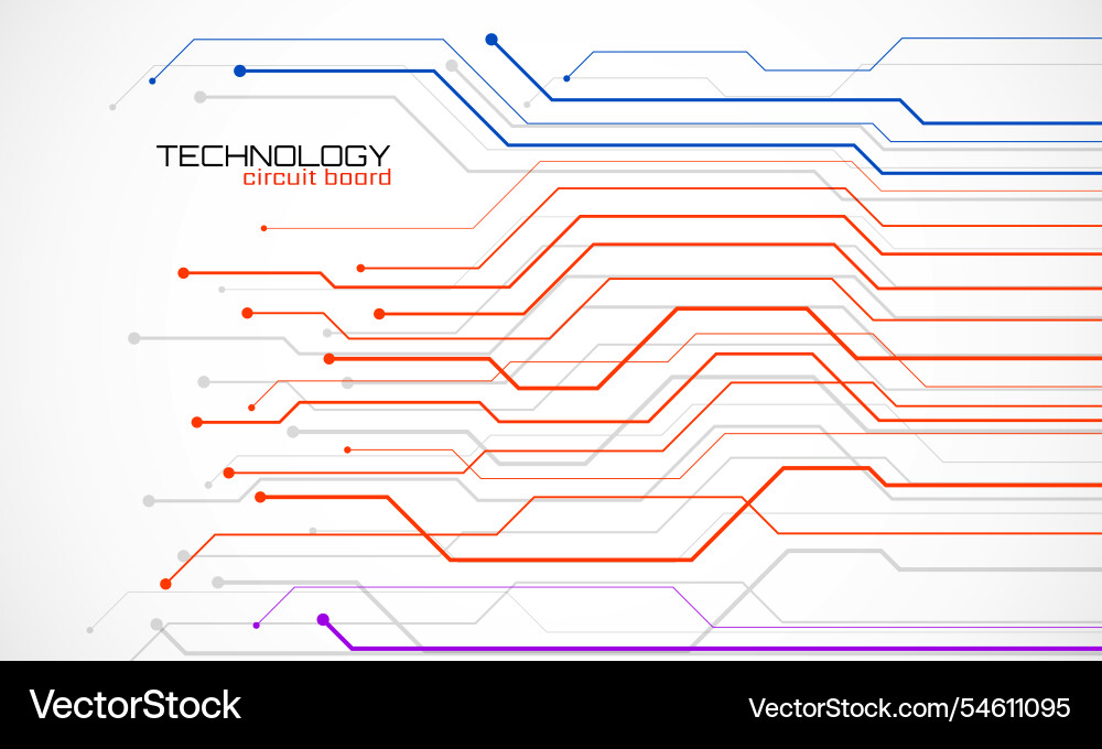Abstract background with circuit board technology Abstract background with circuit board technology Vector Image
