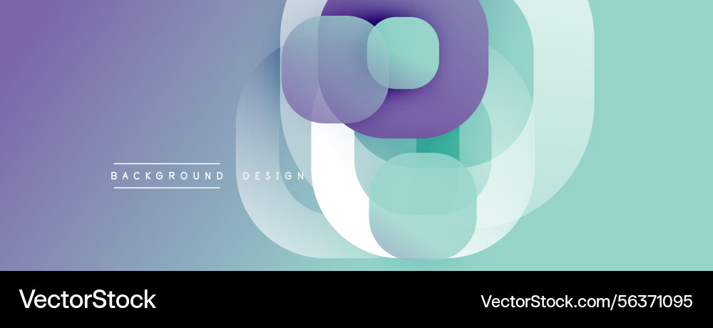 Abstract geometric shapes overlap creating soft Abstract geometric shapes overlap creating soft vector image
