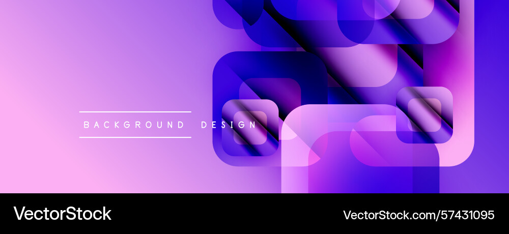 Abstract purple design overlapping shapes create Vector Image