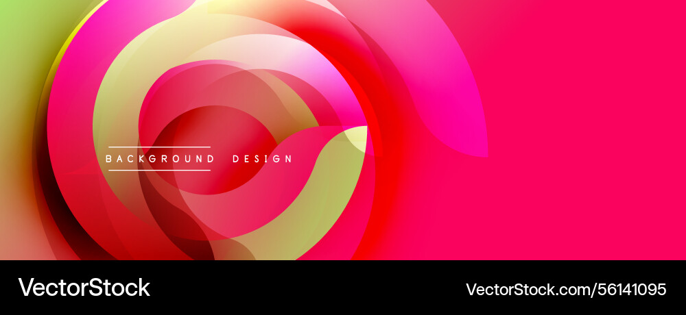 Bright abstract design overlapping circles create Bright abstract design overlapping circles create Vector Image