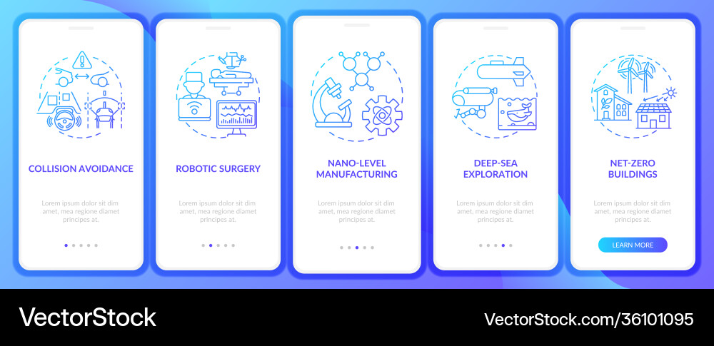 Cps implementation onboarding mobile app page Cps implementation onboarding mobile app page vector image
