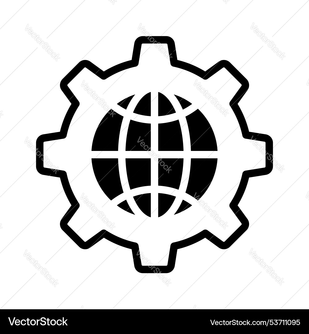 Global setting Vector Image