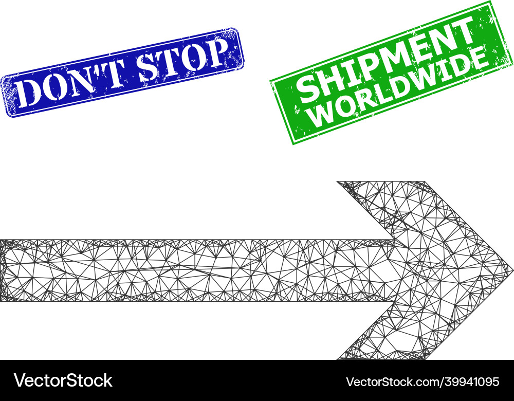 Grunged don t stop stamp imitations and triangular Grunged don t stop stamp imitations and triangular Vector Image