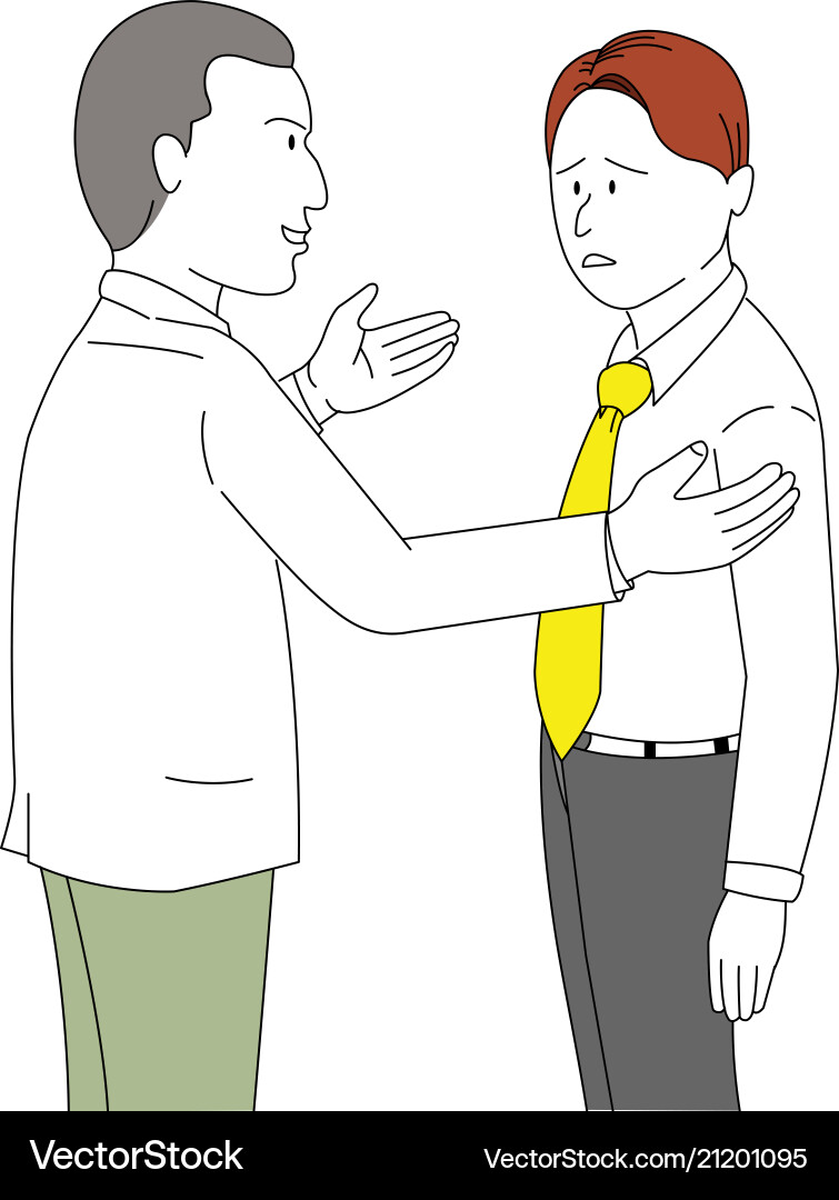 Man apologize for mistake vector image