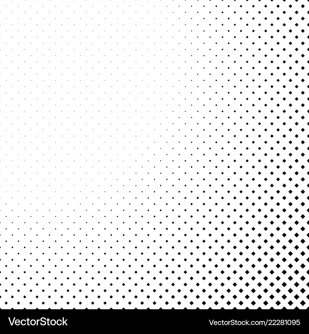 Monochrome halftone diagonal square pattern Vector Image