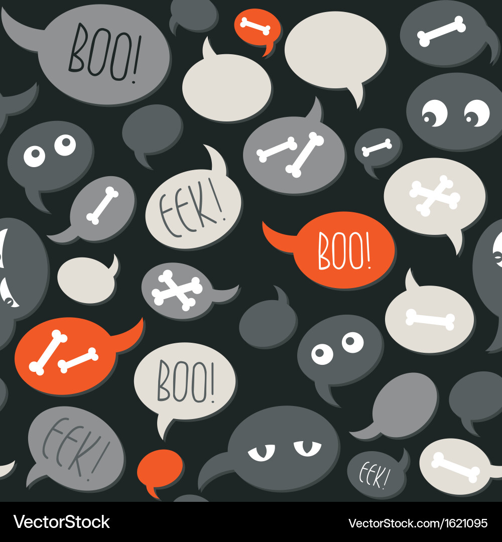 Spooky Halloween Pattern Vector Image