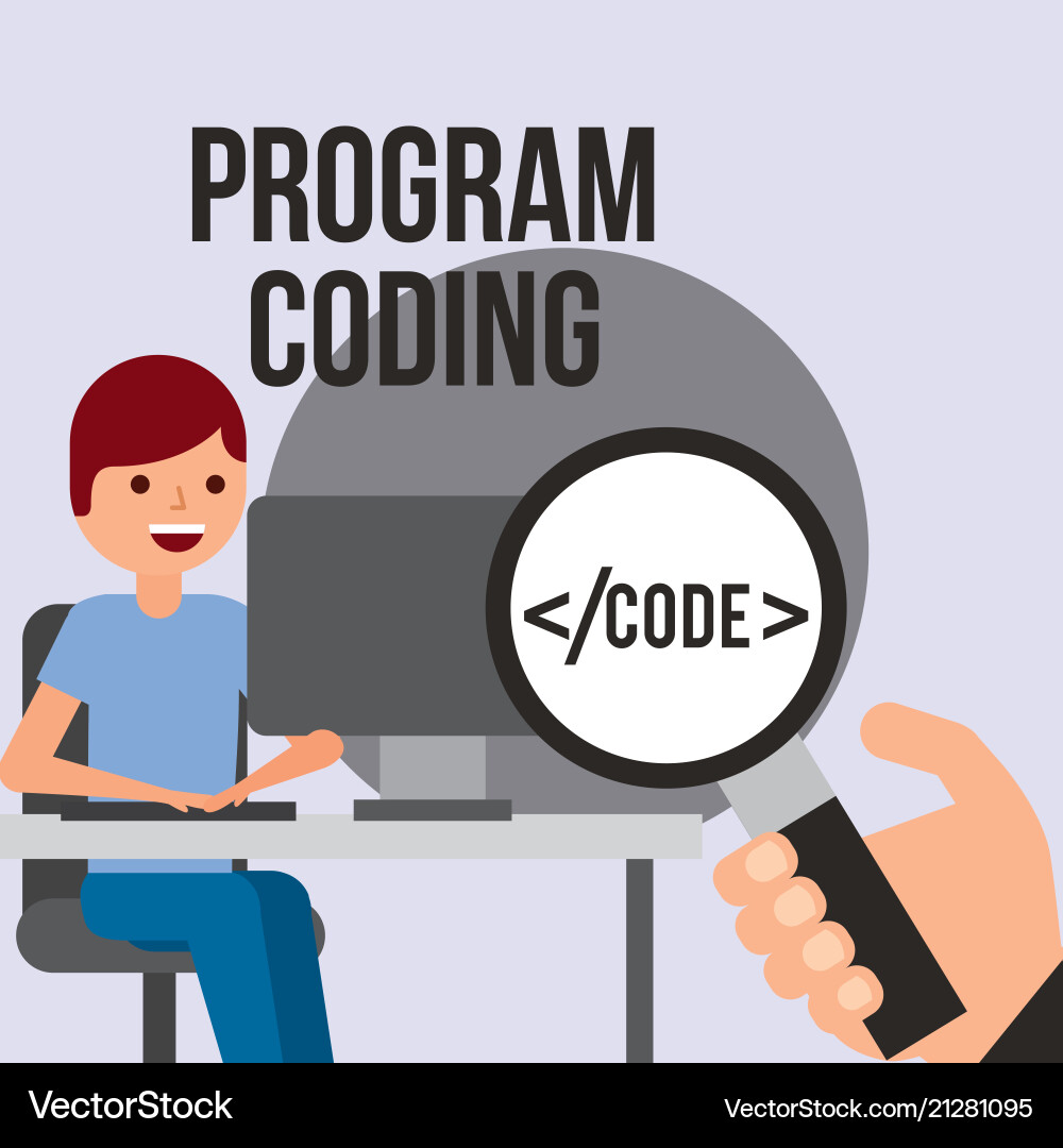 Website der Programmcodierung Website der Programmcodierung vektorbild