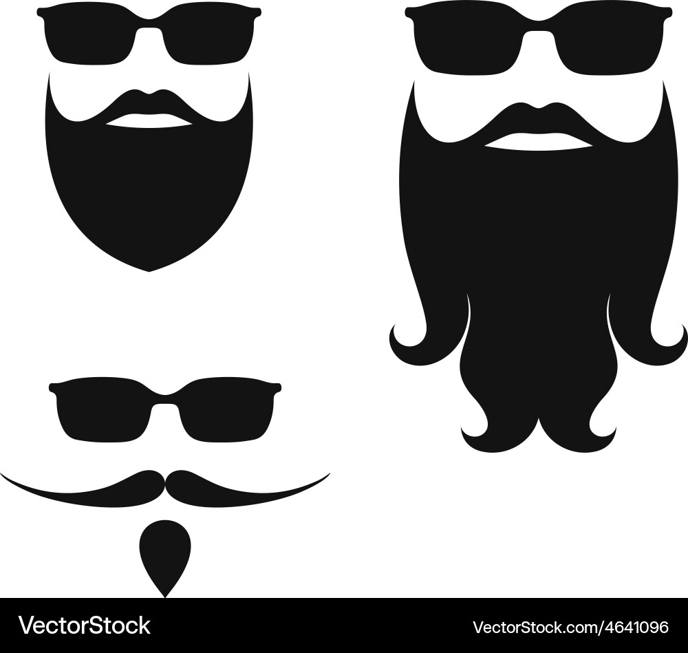 Beard Collection Royalty Free Vector Image - VectorStock