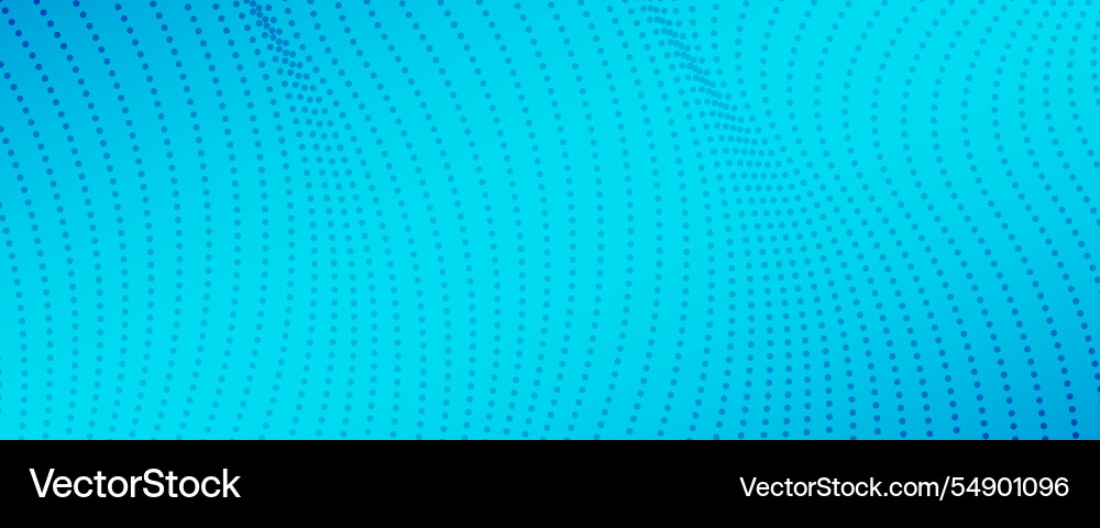 Colorful halftone background with flowing dots Vector Image