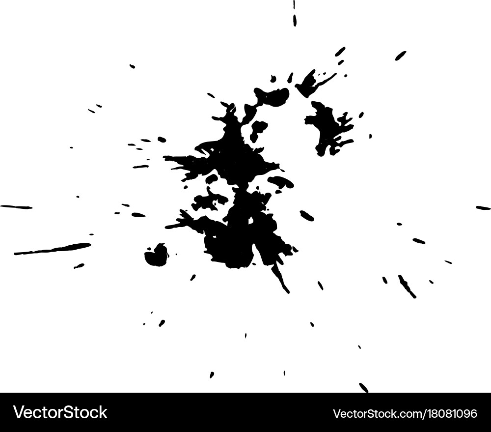Ink blob or drop vector image