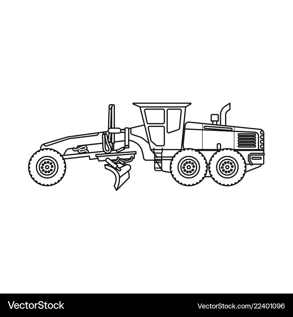Isolated object of build and construction icon vector image