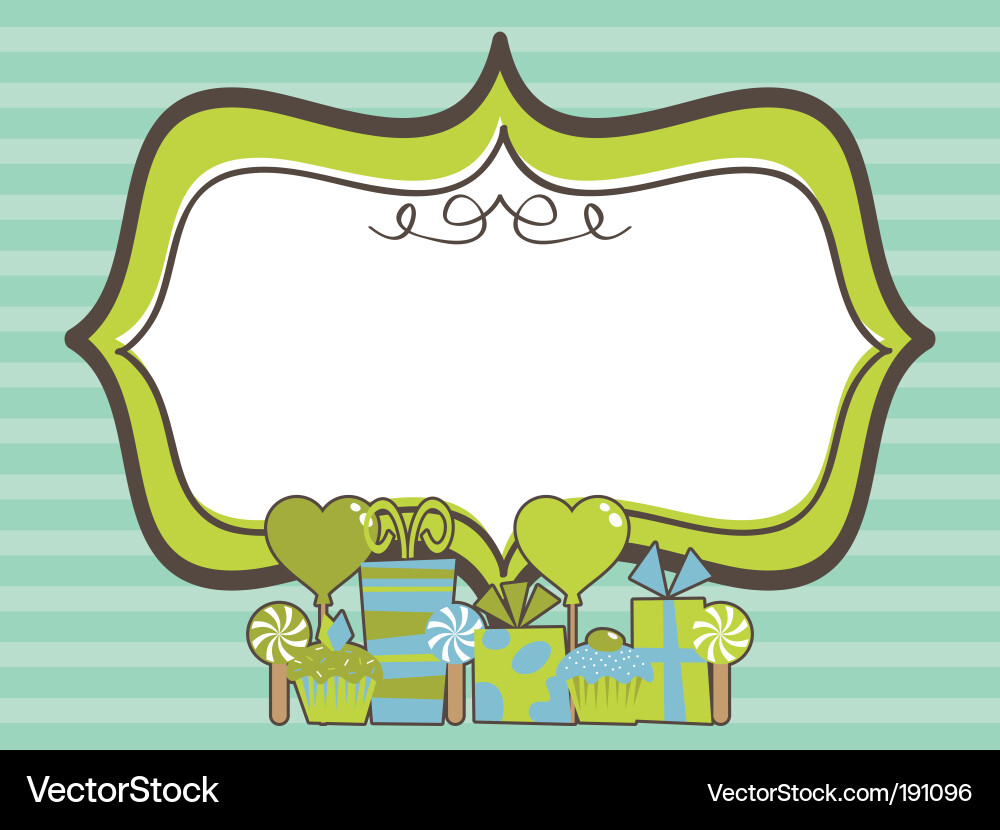 Party frame Royalty Free Vector Image - VectorStock