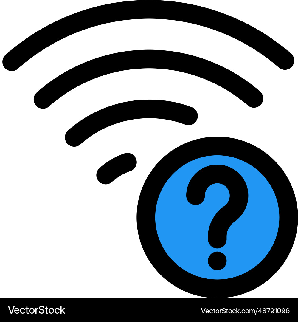 Password required for wireless connection Vector Image
