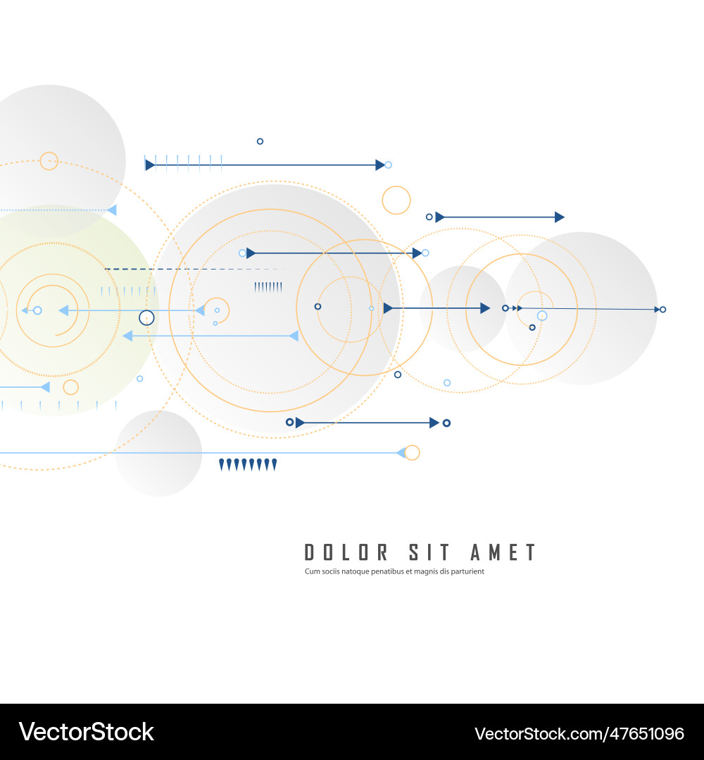 Points and lines connecting circles Points and lines connecting circles vector image