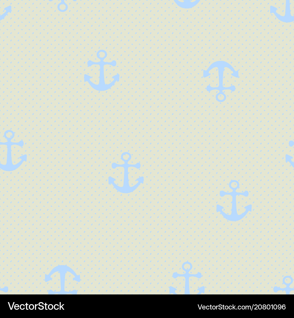 Seamless pattern with anchors vector image