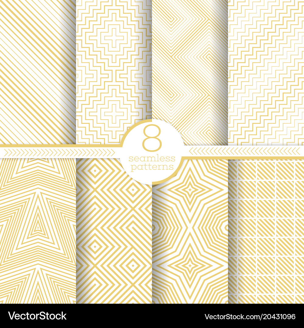 Set of seamless patterns Vector Image