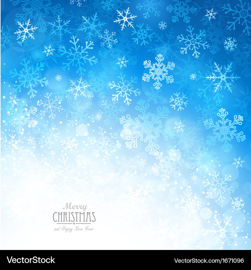 Sparkling Snowflake Background vector image