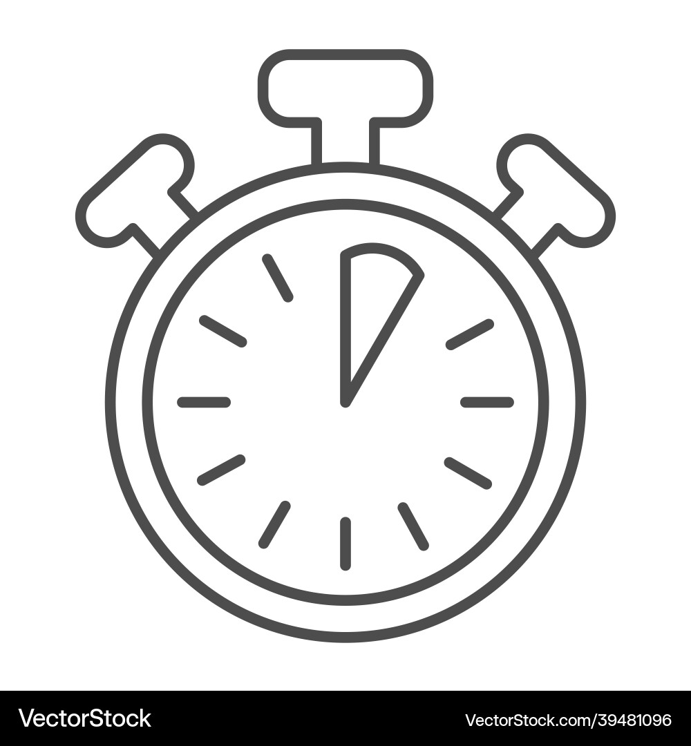 Stopwatch with buttons 5 seconds timer Stopwatch with buttons 5 seconds timer vector image