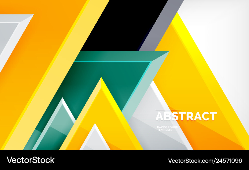 Triangular low poly background design vector image