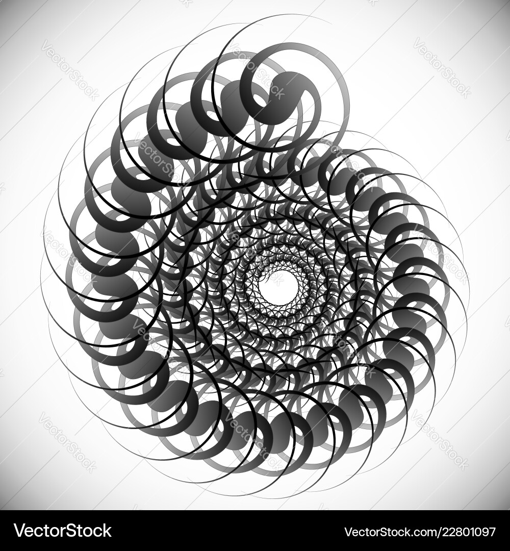 Abstract spinning twirling graphics with rotating Abstract spinning twirling graphics with rotating vector image