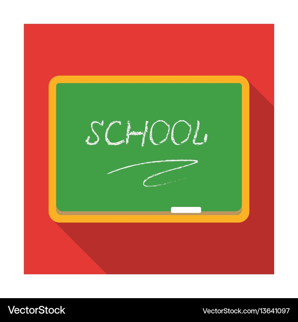 Blackboard with chalk and pointer board vector image