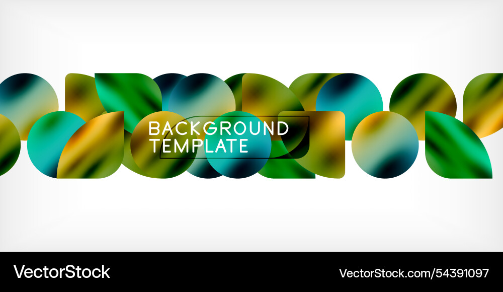Bright circles with shadows abstract background Vector Image