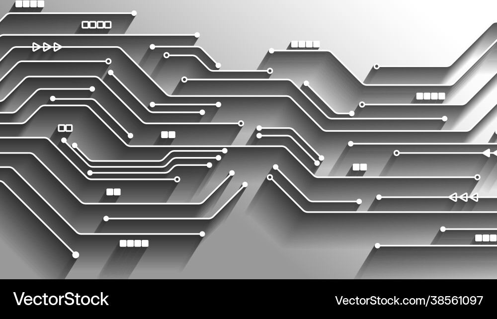 Circuit technology background with hi-tech digital Circuit technology background with hi-tech digital vector image