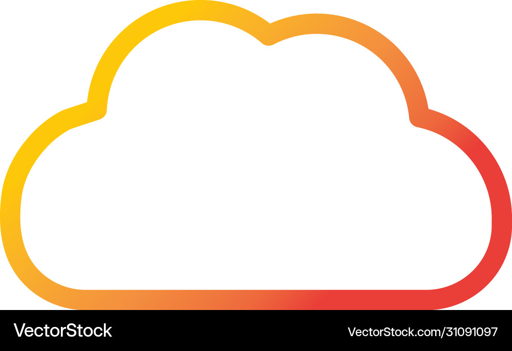 Cloud Computing Speicherdaten Internet Web Vektorbild