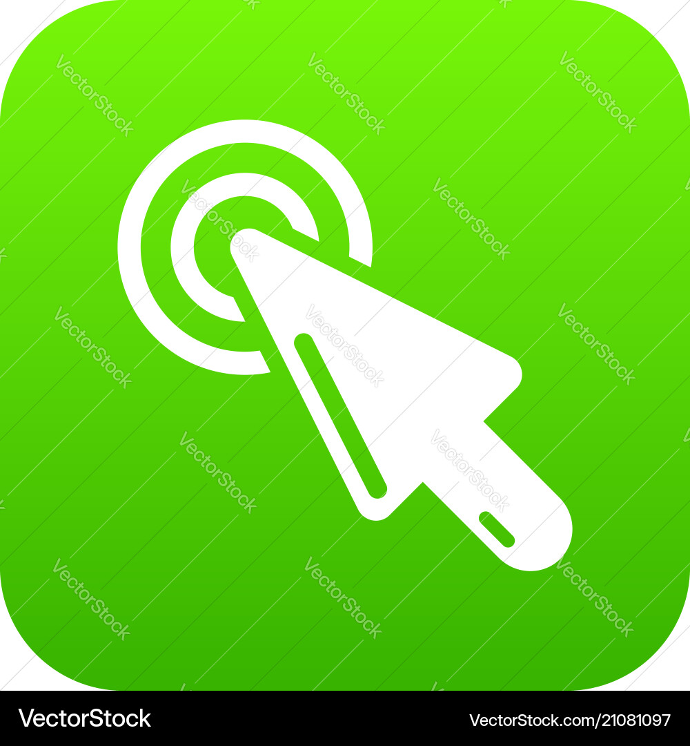 Cursor clicking icon simple black style Cursor clicking icon simple black style Vector Image
