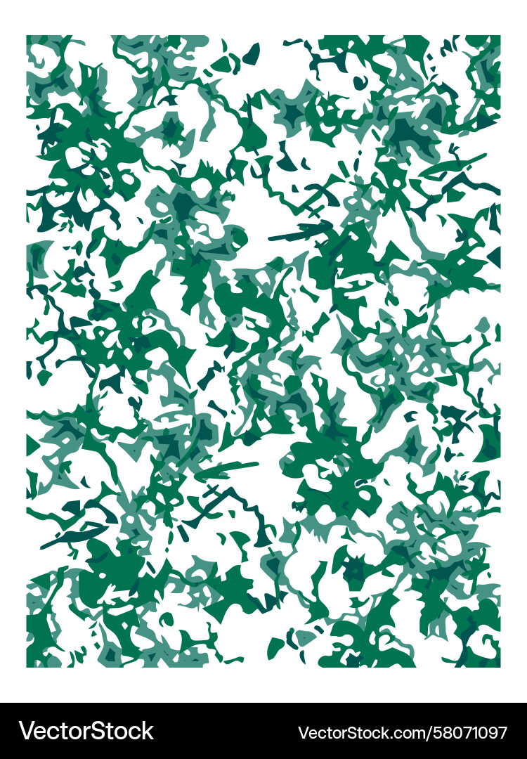 Foliage Shape Pattern Vector Image