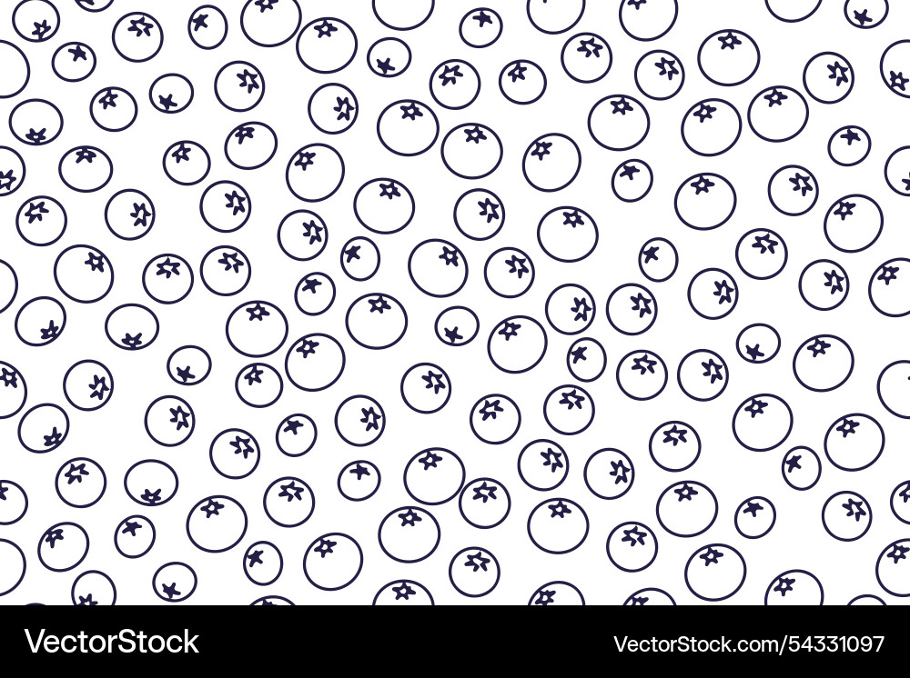 Seamless pattern with berry in line style Seamless pattern with berry in line style vector image