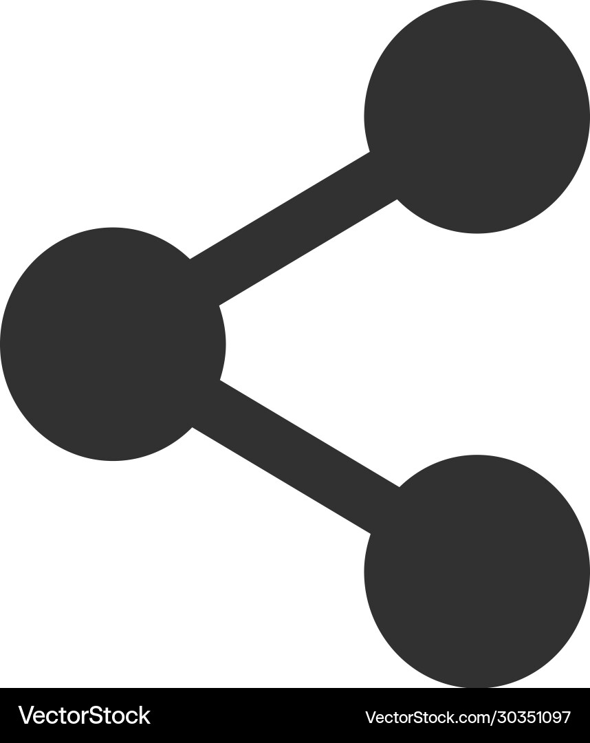 Share icon in simple design stock isolated Vector Image