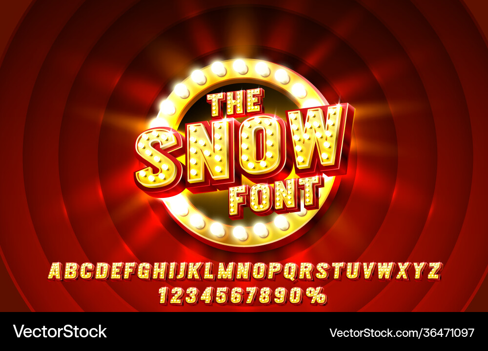 Show font set collection letters and numbers Show font set collection letters and numbers vector image