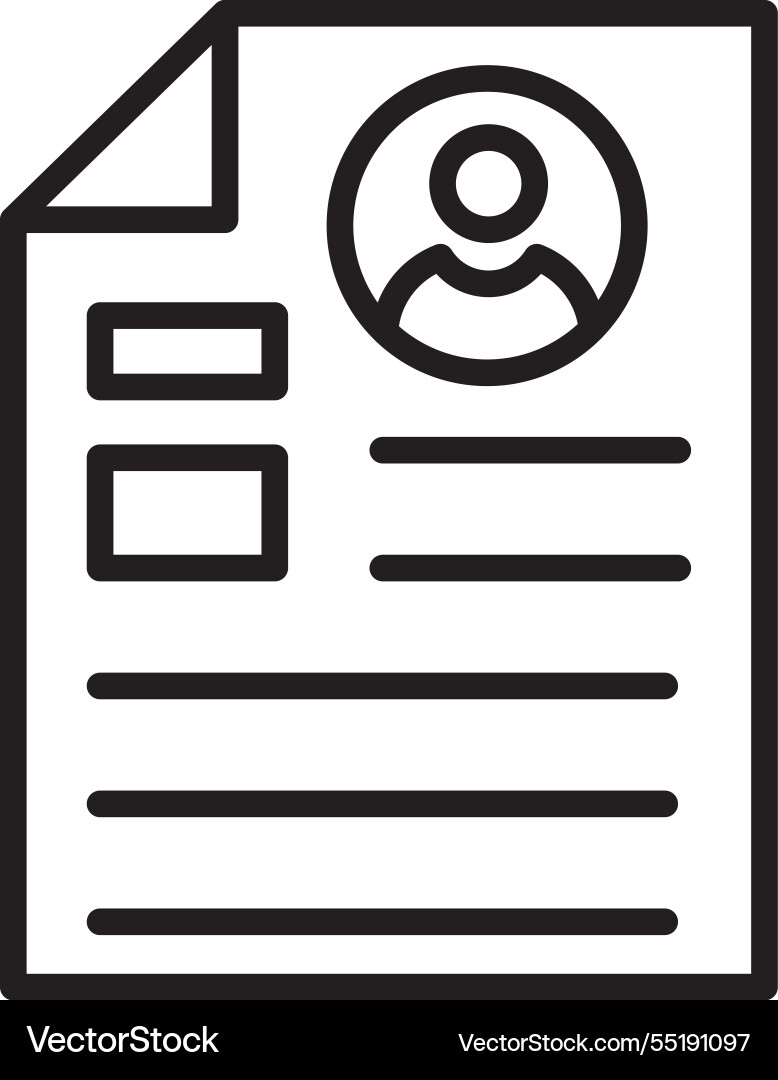 User data line icon design Vector Image