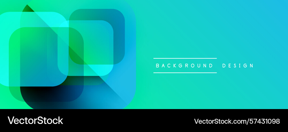 Abstract geometric shapes overlap creating Vector Image