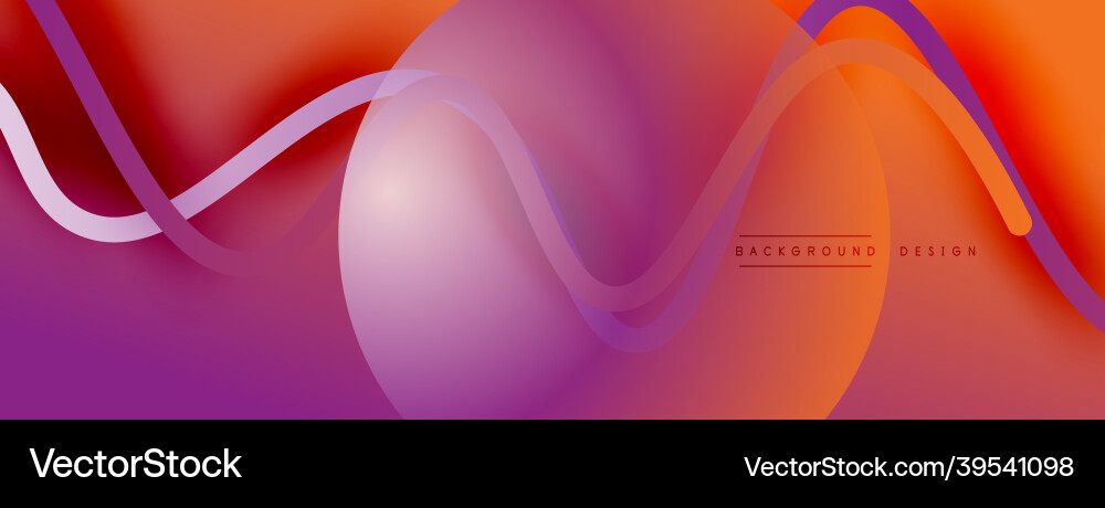 Abstract gradient background with wave line Abstract gradient background with wave line Vector Image