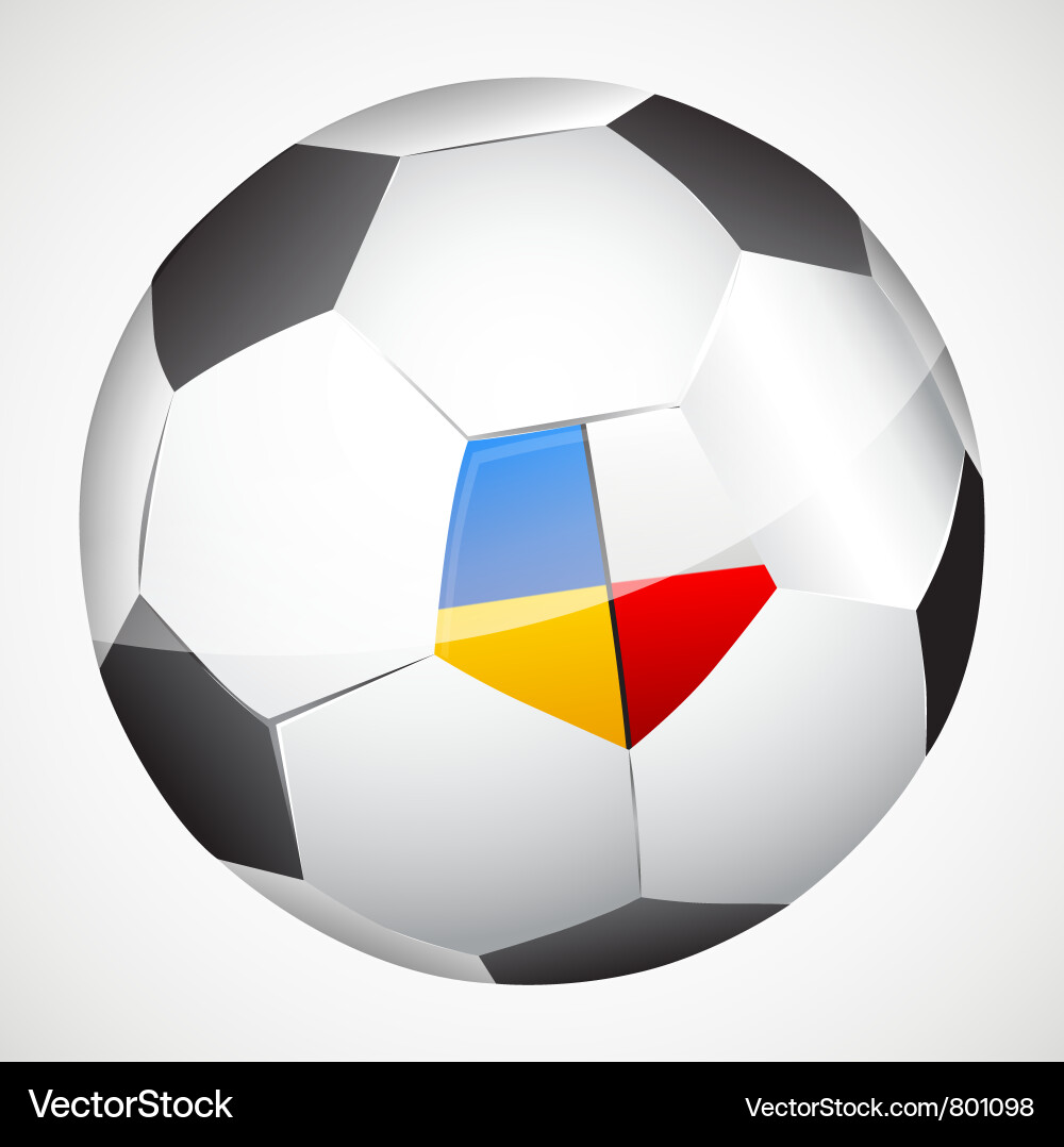 Ball with flags vector image