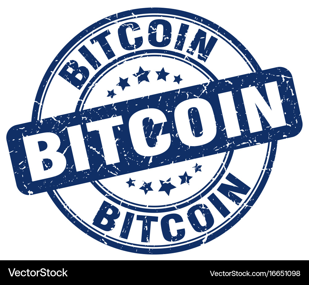 Bitcoin stamp (16651098) – Royalty-Free Vector | VectorStock