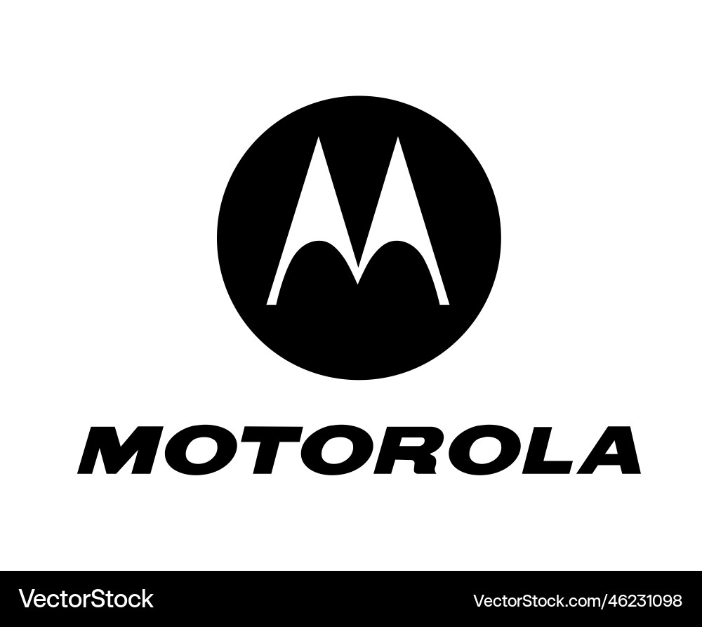 Motorola Brand Logo (46231098) – Royalty-Free Vector | VectorStock, image size:1000x893